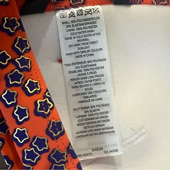 NWT French Connection Starry Night Triangle Bikini Top Size Medium - Picture 6 of 7